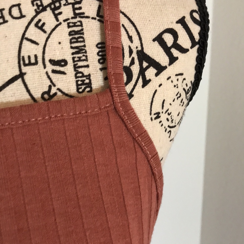 Women Body Con Dress spaghetti Straps TERRACOTTA XLSEXY - Picture 6 of 8